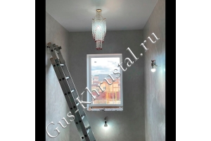 Люстра Лилия Айсберг цветная - фото в интерьере